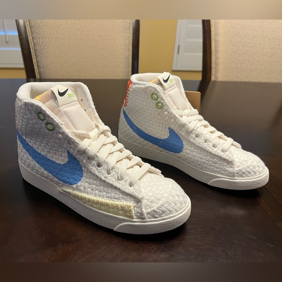 New Nike blazer Mid 77 Next Nature Hemp Sneaker Shoes - Picture 2 of 12